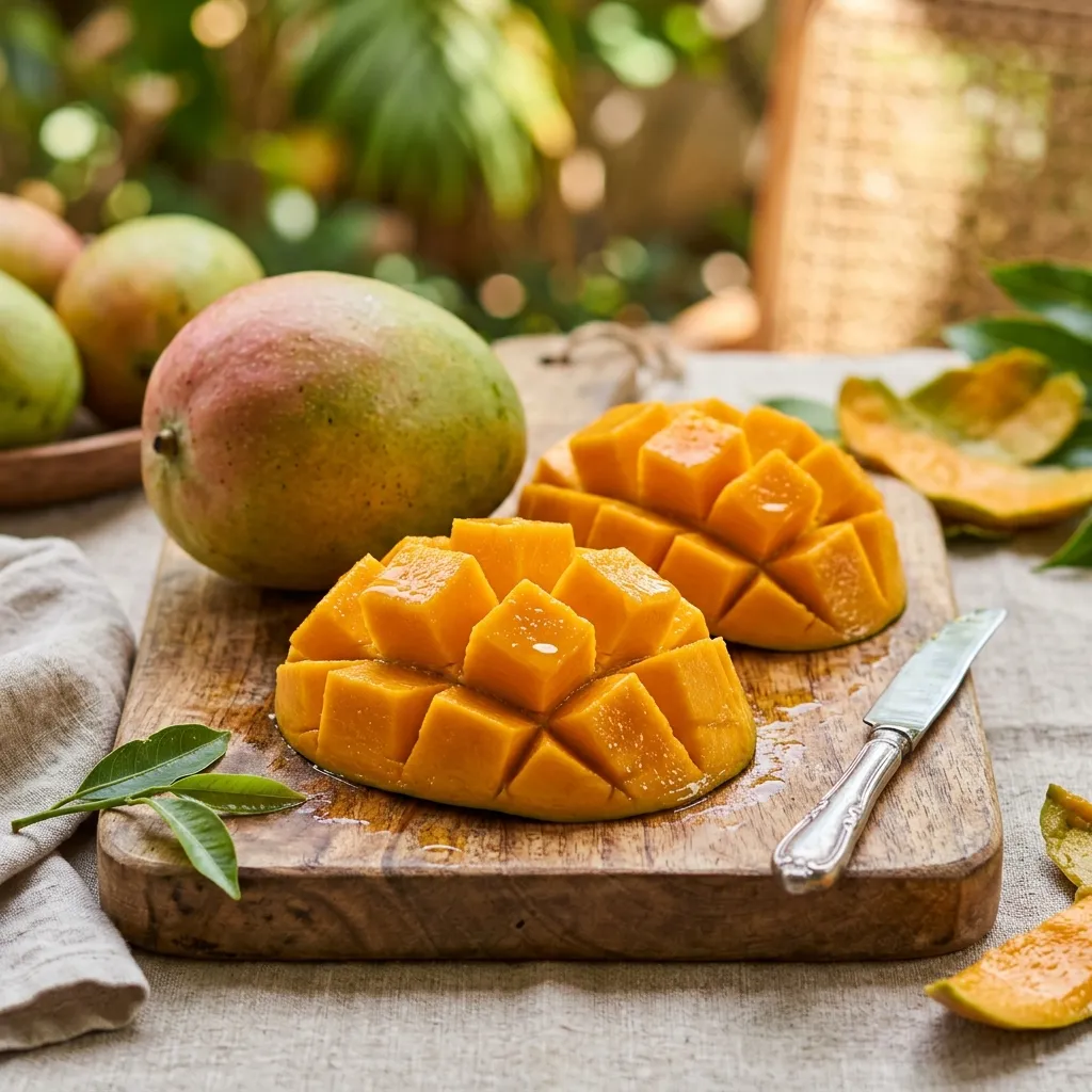 তাজা কাটা আম্রপালি আম